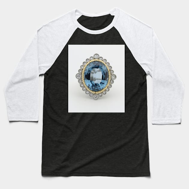 Beautiful Sapphire Diamond Baseball T-Shirt by NewburyBoutique